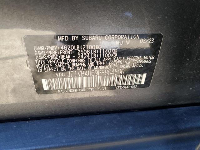 2023 SUBARU WRX GT JF1VBAU69P8804500