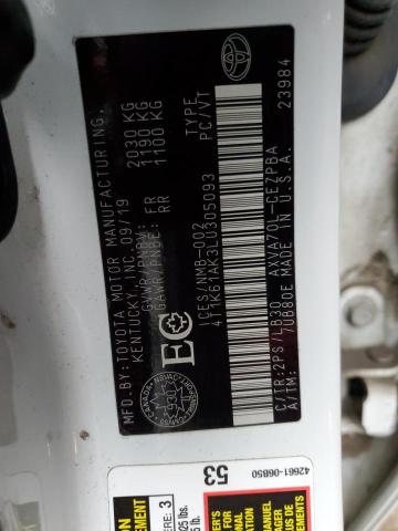 2020 TOYOTA CAMRY XSE - 4T1K61AK3LU305093