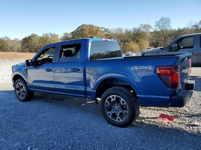 FORD F150 STX 2024 blue  gas 1FTEW2LP7RFA82151 photo #3