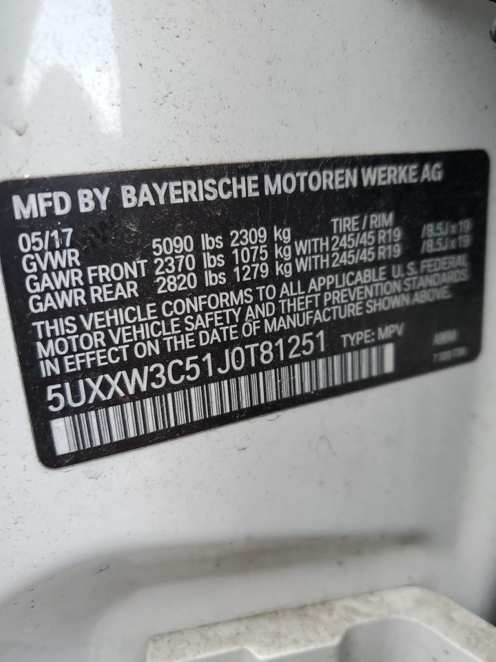 Lot #3044393923 2018 BMW X4 XDRIVE2