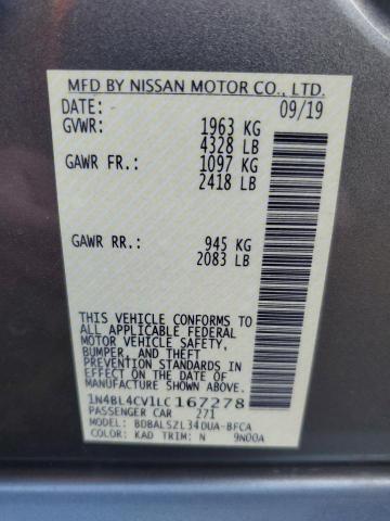 2020 NISSAN ALTIMA SR - 1N4BL4CV1LC167278