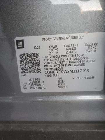 2021 CHEVROLET TRAVERSE L - 1GNERFKW2MJ117196