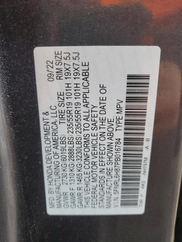 2023 HONDA ODYSSEY TO - 5FNRL6H87PB016784