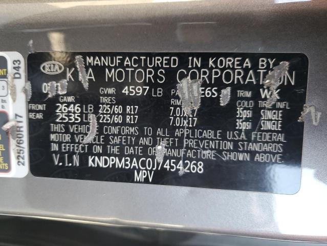 2018 KIA SPORTAGE L - KNDPM3AC0J7454268