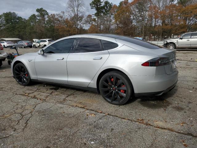 TESLA MODEL S 2013 silver hatchbac electric 5YJSA1CG1DFP16594 photo #3