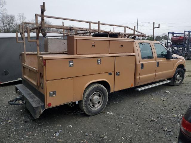 FORD F350 SUPER 2011 orange crew cha gas 1FD8W3E68BEB48348 photo #4