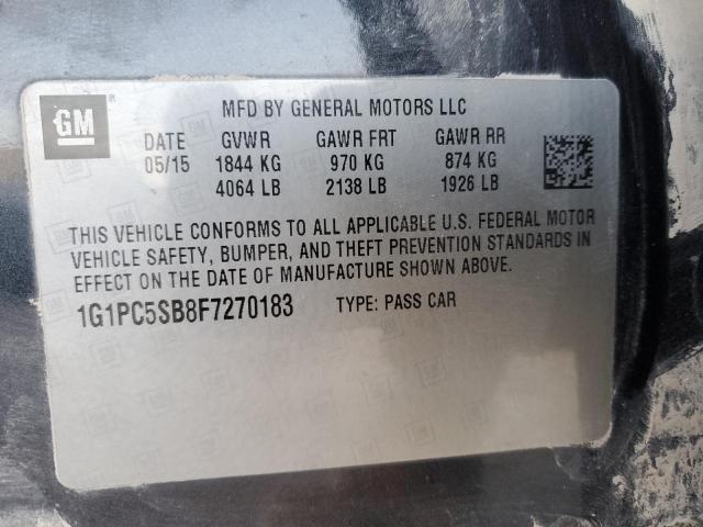 2015 CHEVROLET CRUZE LT - 1G1PC5SB8F7270183