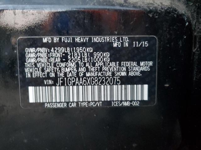 2016 SUBARU IMPREZA - JF1GPAA6XG8232075