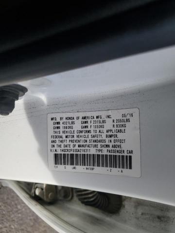 VIN 1HGCR2F50GA216311 2016 HONDA ACCORD no.12