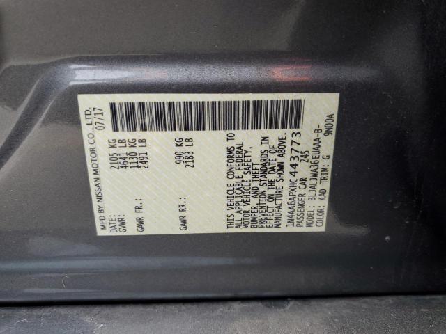 2017 NISSAN MAXIMA 3.5 - 1N4AA6APXHC443773