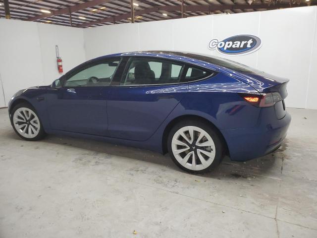 TESLA MODEL 3 2022 blue  electric 5YJ3E1EA3NF372642 photo #3