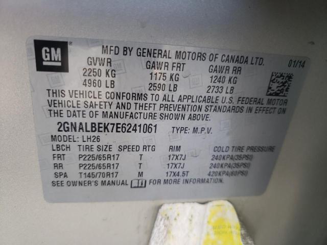 VIN 2GNALBEK7E6241061 2014 CHEVROLET EQUINOX no.13