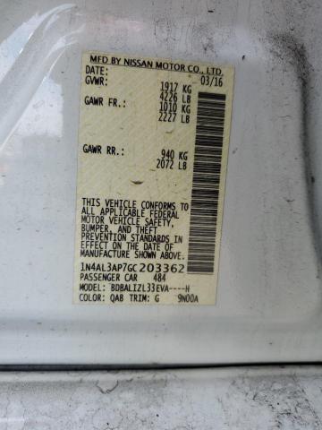 2016 NISSAN ALTIMA 2.5 - 1N4AL3AP7GC203362