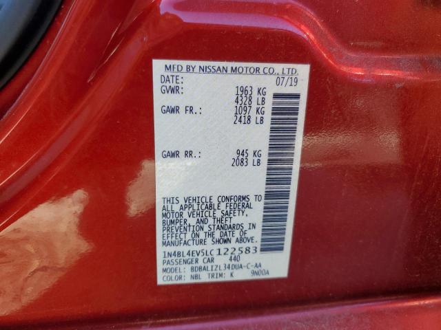 2020 NISSAN ALTIMA SL - 1N4BL4EV5LC122583