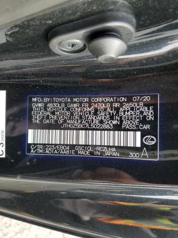 2020 LEXUS RC 350 F S JTHGZ5BC7L5022883