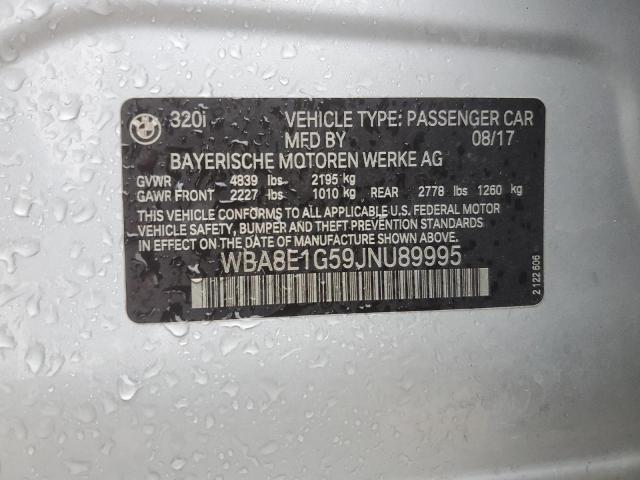 2018 BMW 320 I - WBA8E1G59JNU89995