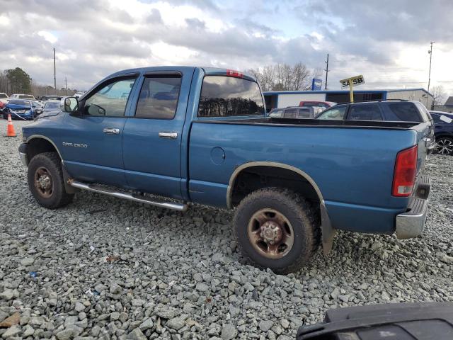 DODGE RAM 2500 S 2003 blue  gas 3D7KU28D23G746276 photo #3