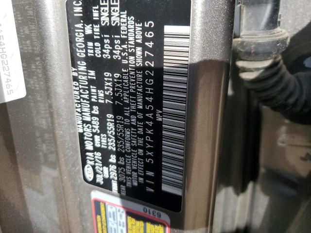 2017 KIA SORENTO SX - 5XYPK4A54HG227465