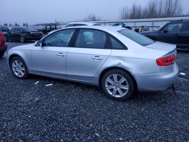 AUDI A4 PREMIUM 2011 silver  gas WAUBFAFL1BN054344 photo #3