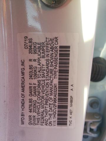 2019 HONDA ACCORD TOU - 1HGCV2F96KA032241