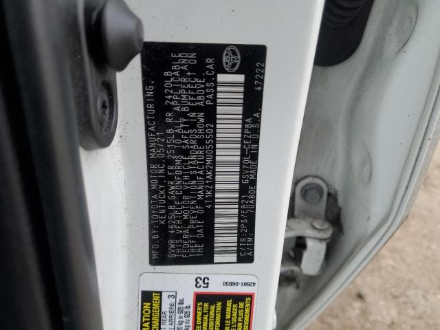 2021 TOYOTA CAMRY TRD - 4T1KZ1AK2MU055502