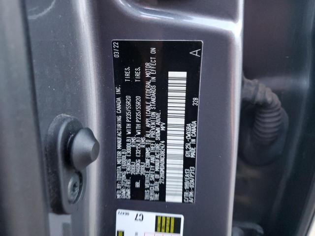 2022 LEXUS RX 450H 2T2HGMDA0NC082474