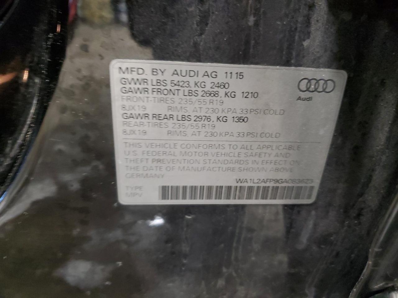 Lot #3048623094 2016 AUDI Q5 PREMIUM