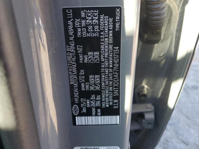 2022 HYUNDAI SANTA CRUZ - 5NTJDDAF7NH017134