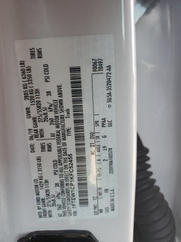 2019 FORD F150 SUPER - 1FTEW1CP1KFC52455