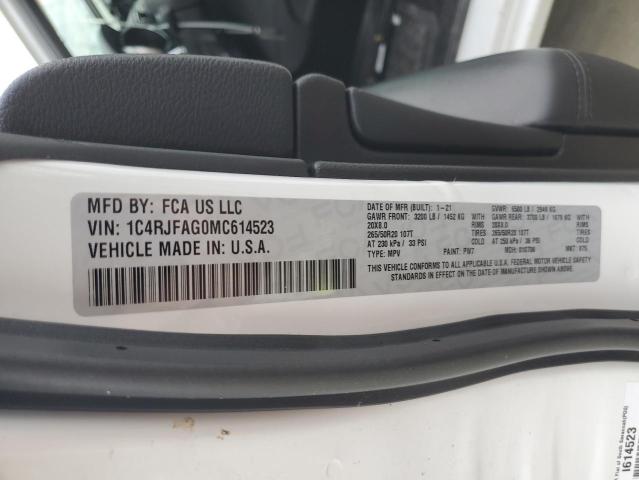2021 JEEP GRAND CHER - 1C4RJFAG0MC614523