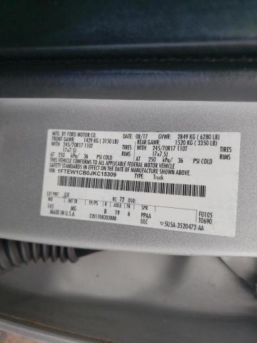 2018 FORD F150 SUPER - 1FTEW1CB0JKC15309