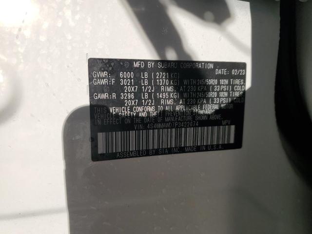 2023 SUBARU ASCENT TOU 4S4WMAWD7P3422074