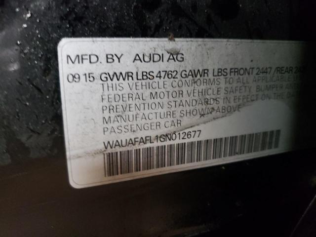 2016 AUDI A4 PREMIUM - WAUAFAFL1GN012677