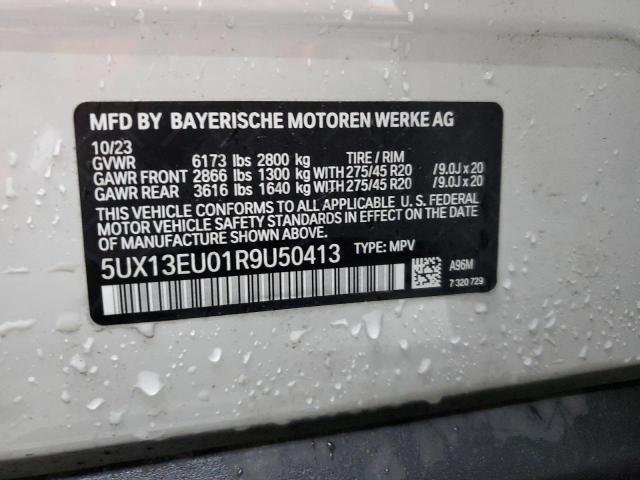 VIN 5UX13EU01R9U50413 2024 BMW X5 no.13