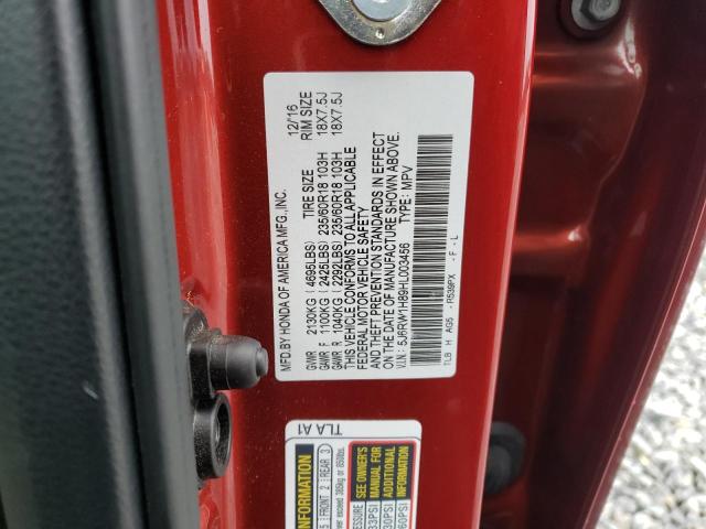 2017 HONDA CR-V EXL 5J6RW1H89HL003456