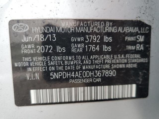 VIN 5NPDH4AE0DH367890 2013 HYUNDAI ELANTRA no.12