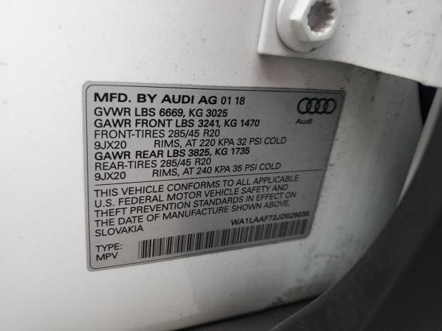 VIN WA1LAAF72JD029038 2018 AUDI Q7 no.13