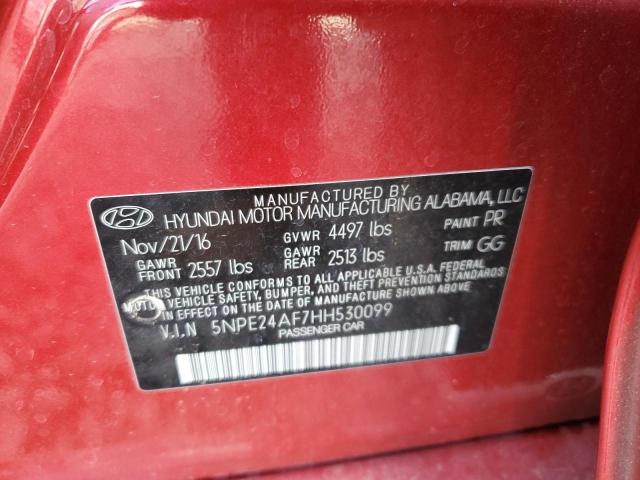 2017 HYUNDAI SONATA SE - 5NPE24AF7HH530099