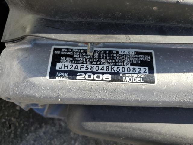 2008 HONDA NPS50 JH2AF58048K500822