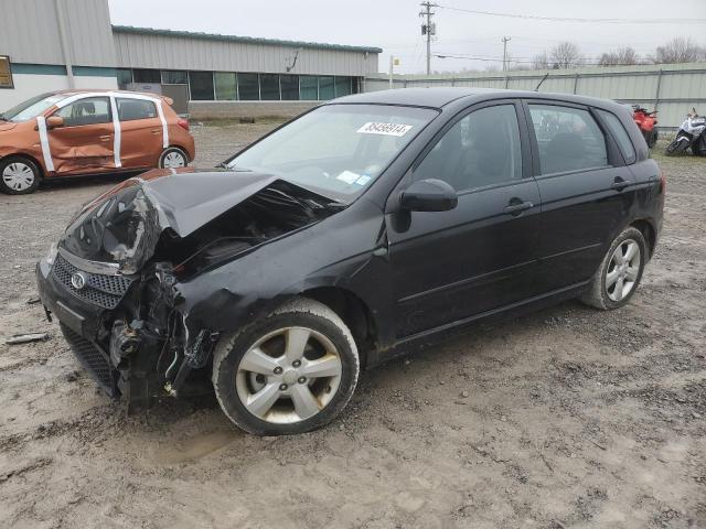 KIA SPECTRA5 5 2008 black  gas KNAFE162285013757 photo #1