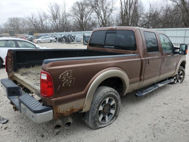 FORD F250 SUPER 2011 brown crew pic diesel 1FT7W2BT2BEB19318 photo #4