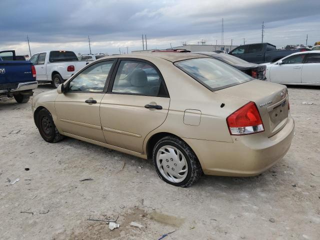 KIA SPECTRA EX 2009 gold  gas KNAFE221195667637 photo #3