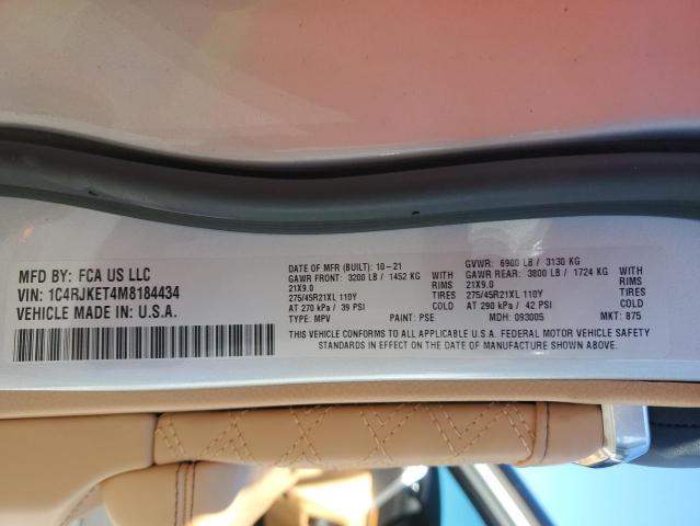 2021 JEEP GRAND CHER - 1C4RJKET4M8184434