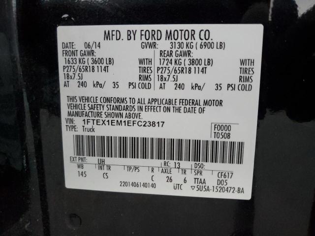 VIN 1FTEX1EM1EFC23817 2014 FORD F-150 no.12