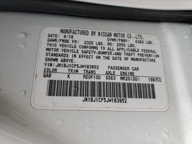 2018 NISSAN ROGUE SPT JN1BJ1CP5JW183952