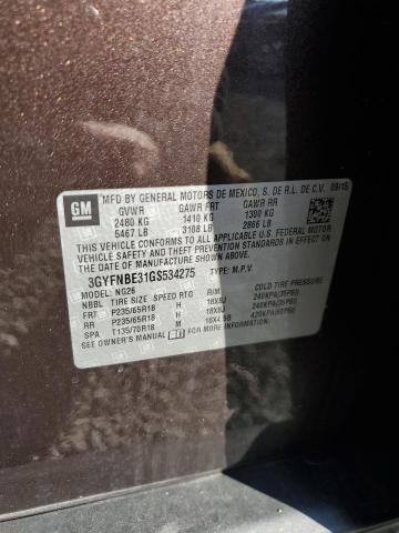 2016 CADILLAC SRX LUXURY - 3GYFNBE31GS534275