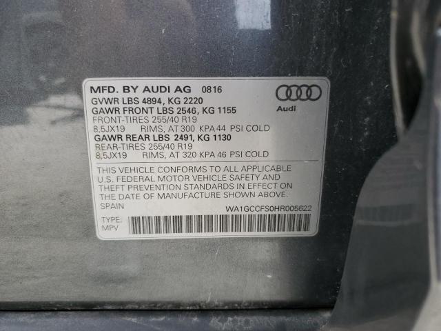 2017 AUDI Q3 PRESTIG WA1GCCFS0HR005622