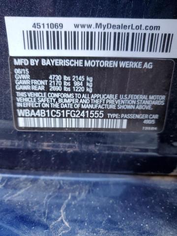 VIN WBA4B1C51FG241555 2015 BMW 4 SERIES no.12