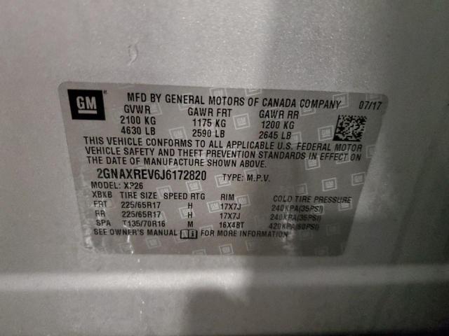 2018 CHEVROLET EQUINOX LS - 2GNAXREV6J6172820