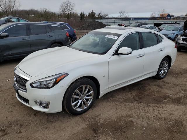 INFINITI Q70 3.7 LU 2018 white  gas JN1BY1AR4JM220646 photo #1